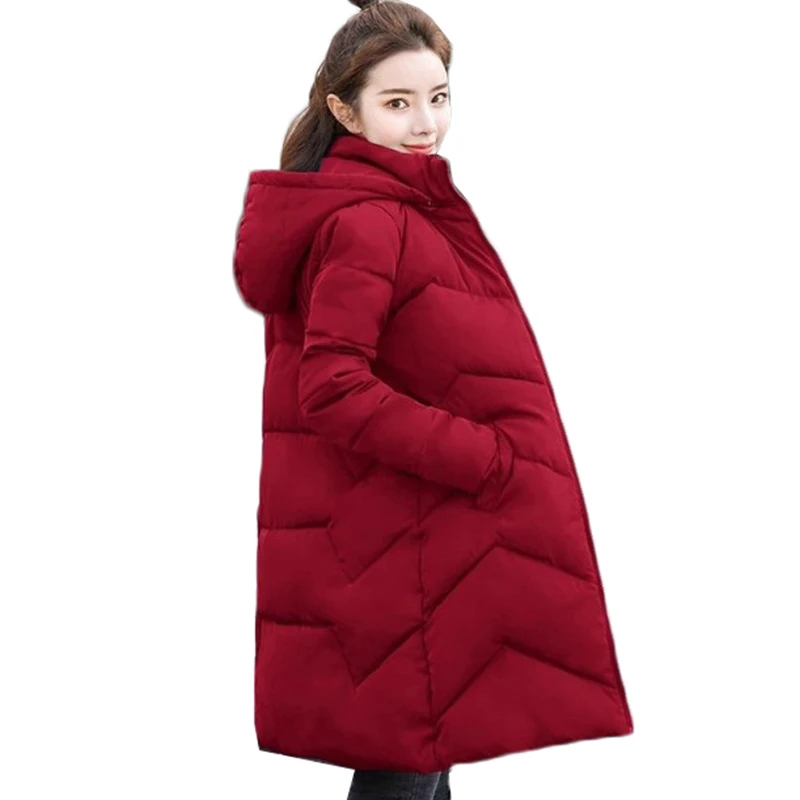 Женская парка зимняя куртка утепленное теплое пальто с хлопковой подкладкой