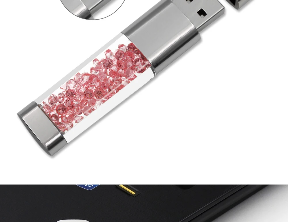 Кристальный usb флеш-накопитель 32 GB 16 GB 8 GB 64 ГБ флеш накопитель флешки водонепроницаемый Алмаз флеш-накопитель memoria Cel палку помада memoria флэш-диск