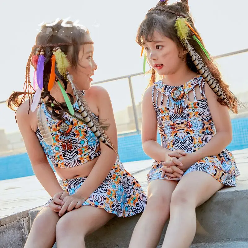 2 шт./компл. детский купальный костюм для маленьких девочек пляжный купальник