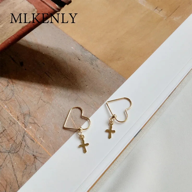 MLKENLY/оптовая продажа Женские Висячие серьги из стерлингового серебра 925 пробы