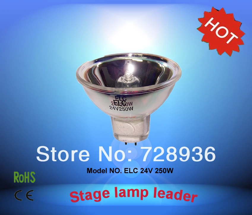Галогенная лампа CHANGSHENG ELC 24V250W Альтернативная HLX 64653 24V 250W GX5.3 проектор микроскопа