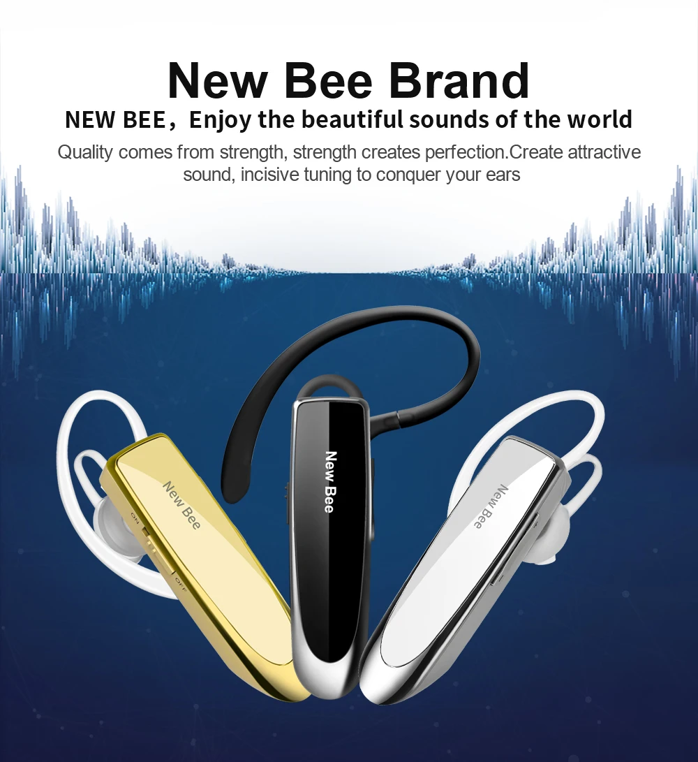 Новинка Bee bluetooth-гарнитура наушники Hands-free наушники мини беспроводные гарнитуры наушник для iPhone xiaomi