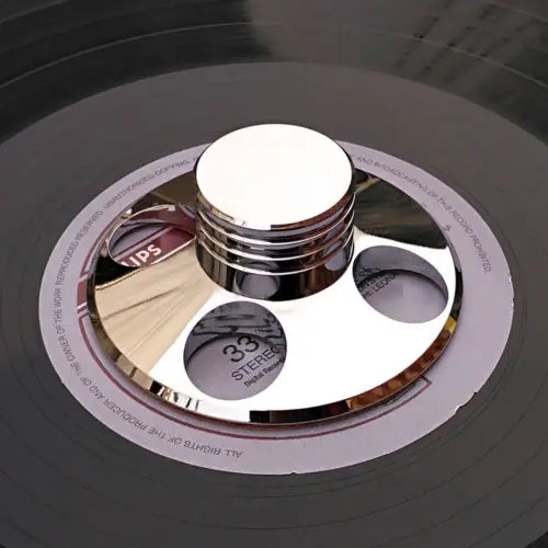 

New LP Vinyl Turntables Metal Disc Stabilizer Record Weight/Clamp Silver Gold