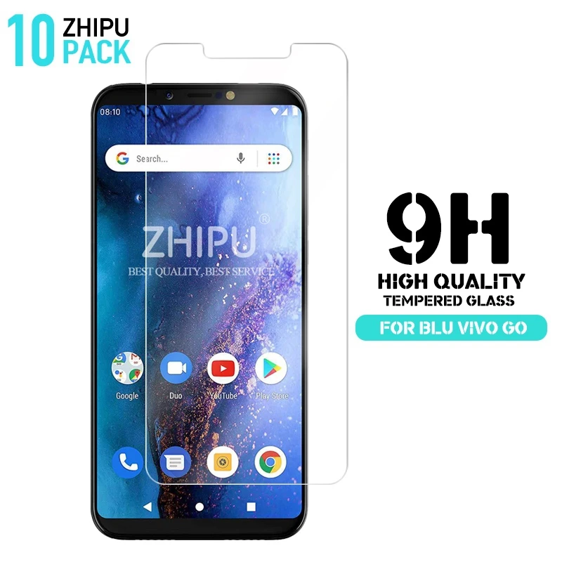 10 шт закаленное стекло для BLU Vivo Go протектор экрана 2.5D 9H Премиум Закаленное