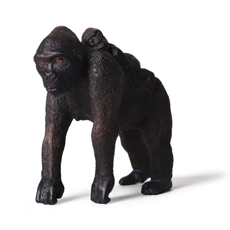 Фигурки Gorilla миниатюрная модель животного пластиковые украшения для гостиной