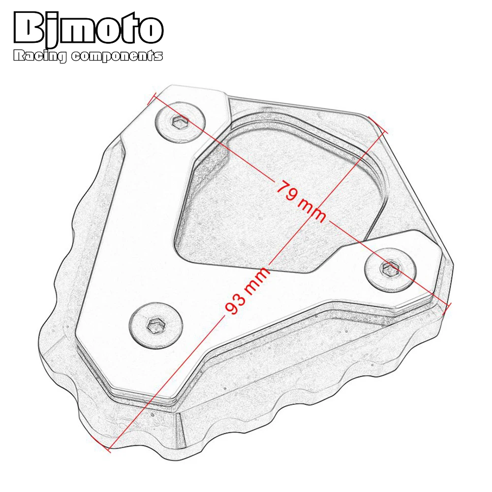 

New G310 GS Motorcycle Kickstand Enlarge Side Stand Plate Pad Extension For BMW G310GS 2017 2018