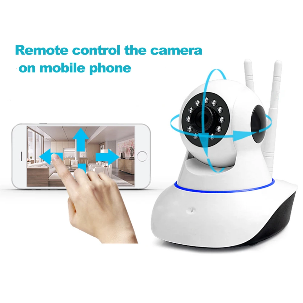 Wi Fi камера 720 P Беспроводная двухсторонняя аудио ночного видения TF карта для