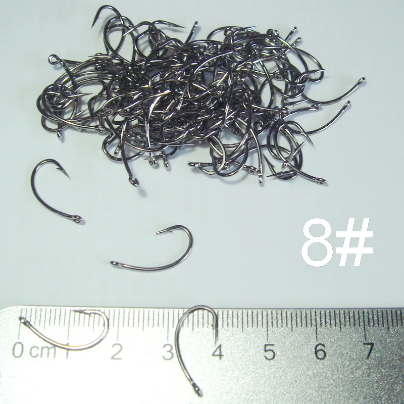 100 шт. рыболовные крючки из высокоуглеродистой стали|shank hook|curve shank hookscarp fishing hooks |