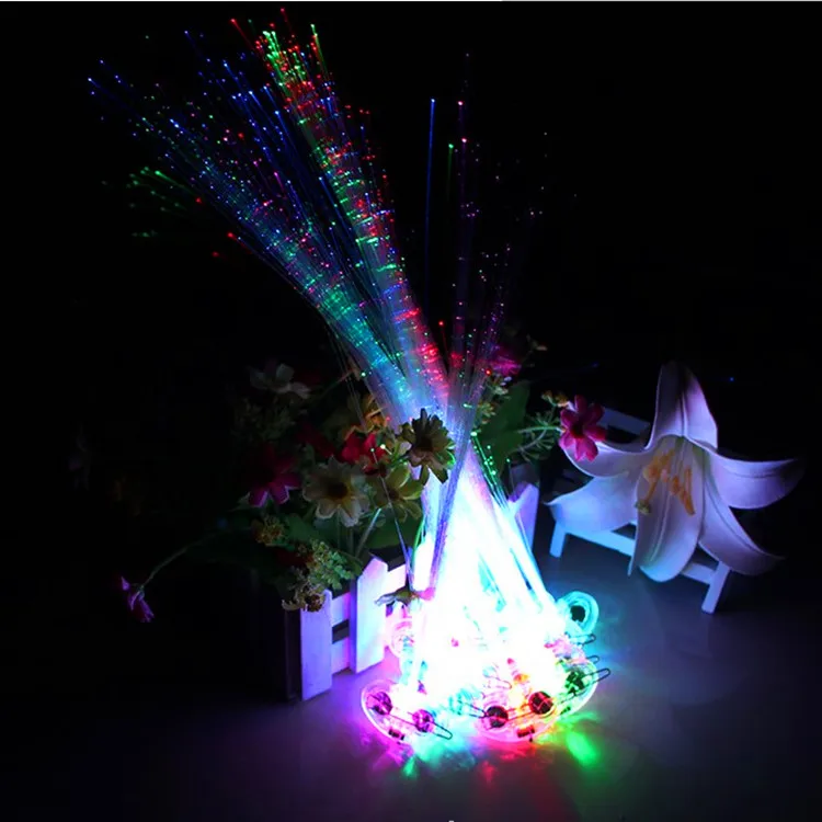 5 шт красочные светодиодный заколка для косы светящийся флэш светодиодные