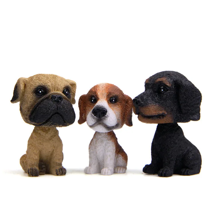 Смола бульдог корги делает это собака щенок модель фигурка игрушки автомобиль