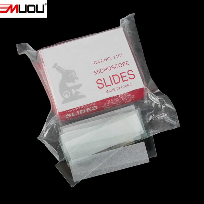 Микроскопы MUOU 100 шт./1 комплект 50 шт.|microscope slides|glass slipsglass cover slips |