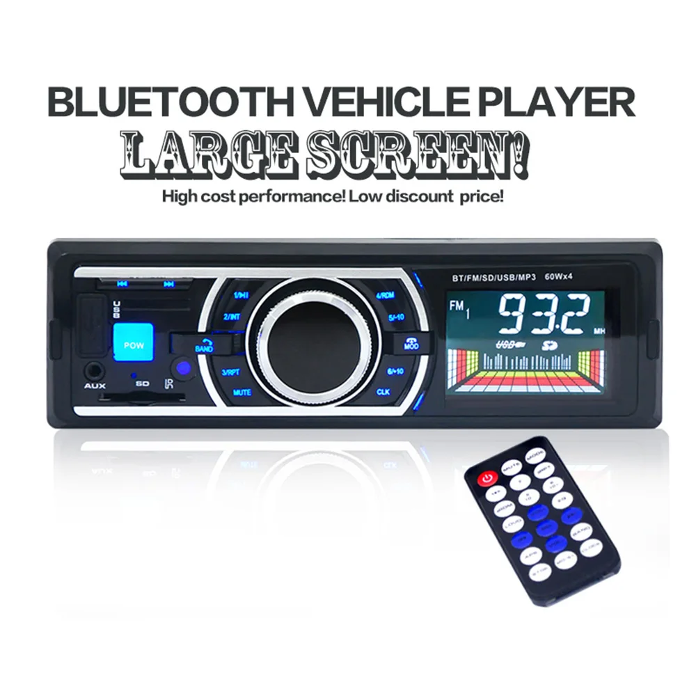 Автомобильная аудиосистема 12 В стерео FM SD mp3 плеер AUX USB In Dash 1 DIN автомобильная
