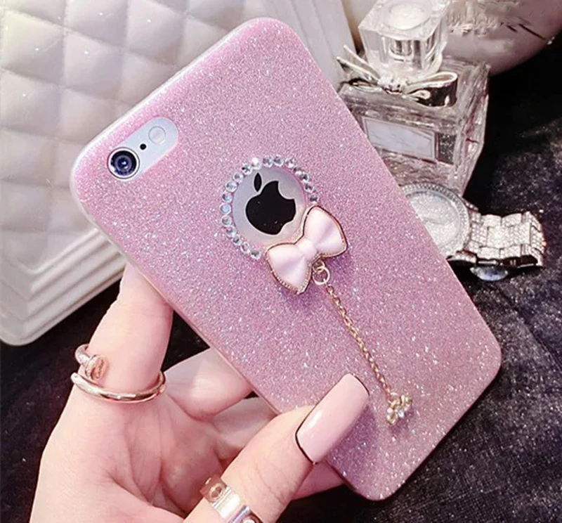 HOCAYU 3d бабочка бантик мобильный телефон чехол для iPhone 5 5S SE 6 6s 6plus 7 7plus 8 8plus