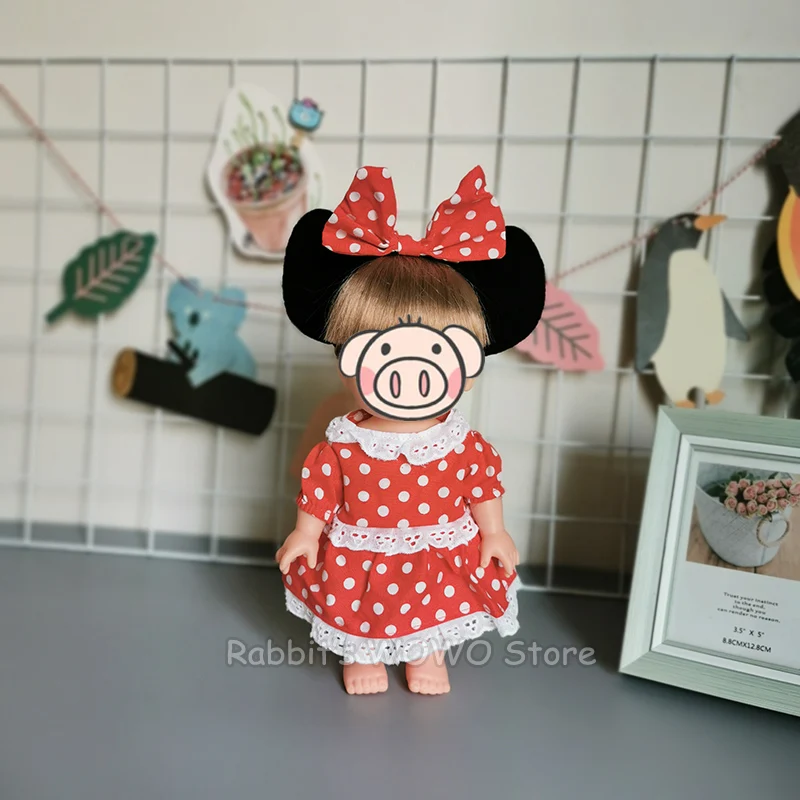 Одежда для кукол, подходит для 25 см, Детская кукла, игрушка 1/6, BJD кукла, куклы для новорожденных, аксессуары, Милое Свадебное платье, головной убор, костюм, подарки для девочек