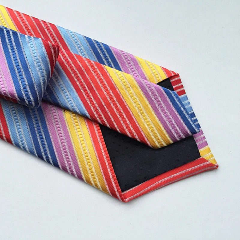 Мужские галстуки 2019 новый бренд мужской модный разноцветный полосатый галстук