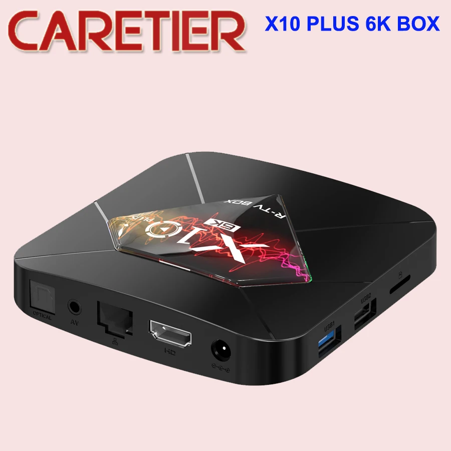 ТВ-приставка X10 PLUS Android 9 0 4 + 32/64 ГБ ядра Wi-Fi 3D H.265 6K | Электроника