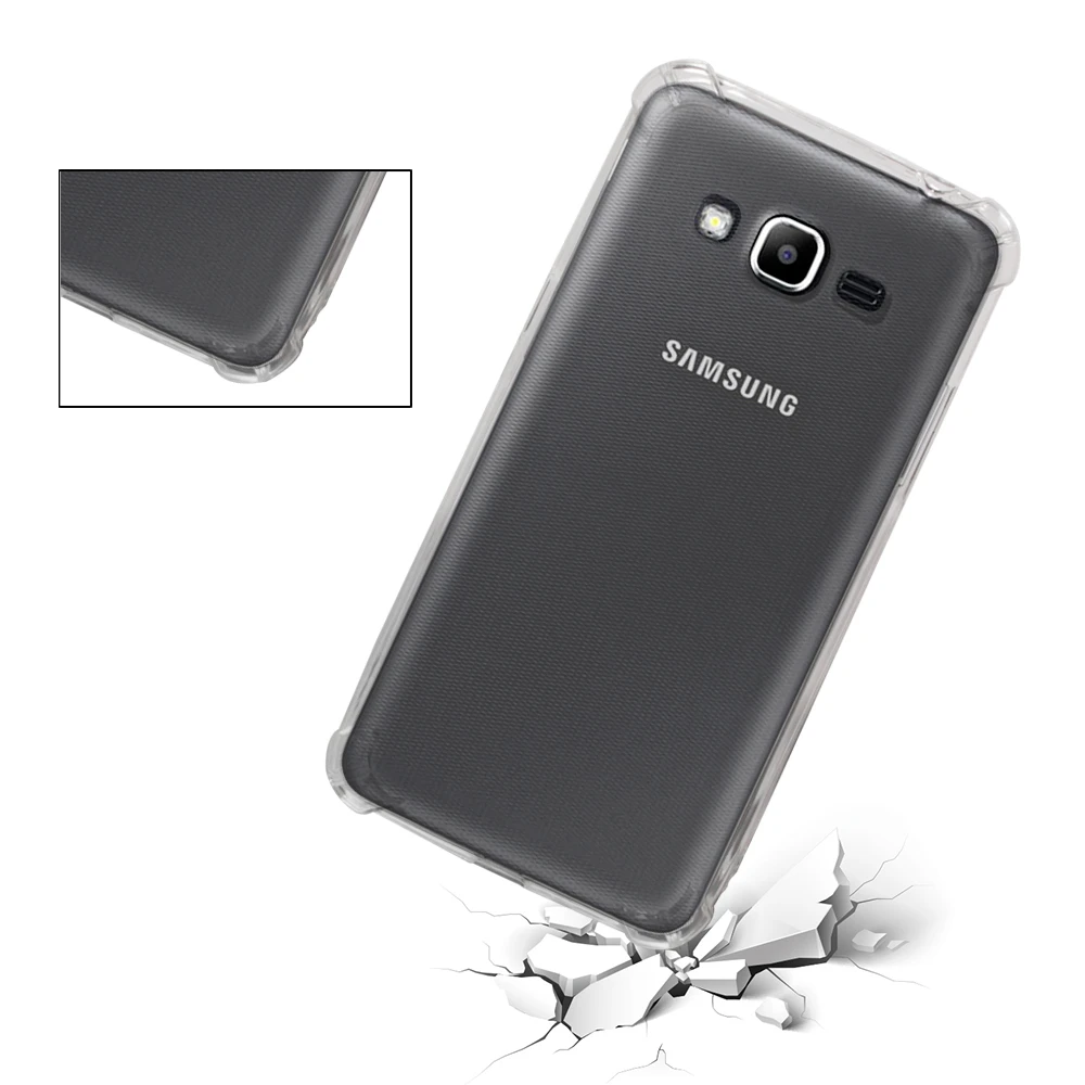 High quality transparent reinforced Anti-falling Soft Silicone phone case For Samsung Galaxy Grand Prime G530 coque funda cover |