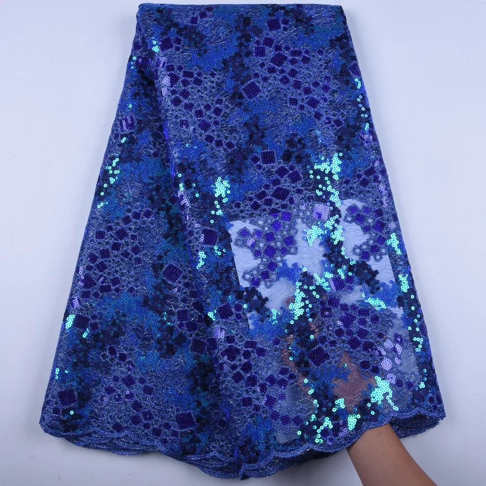 

Top Selling Sequins Textile Lace Fabric African Lace Fabric High Quality Sequins French Tulle Lace Fabric For Wedding PartyA1592