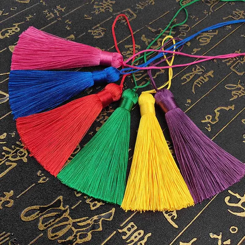 8 см fat tassel висячая веревка бахрома для шитья шторы одежда для дома бижутерия для декорирования ремесла аксессуары декоративный ключ 2 шт./партия