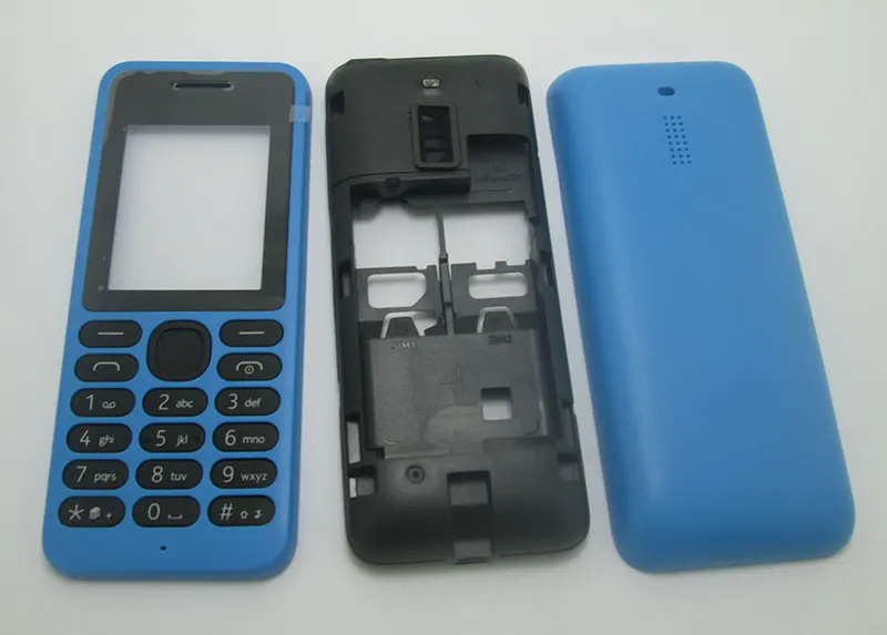 4 цвета полный корпус чехол клавиатура для Nokia 130 DS RM 1122 1035|Корпусы и рамки