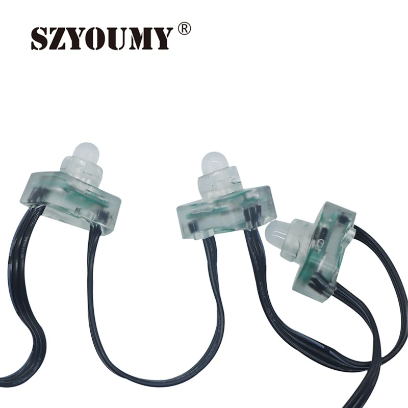 SZYOUMY квадратный тип DC12V 5В 12 мм WS2811 Светодиодный пиксельный узел светильник