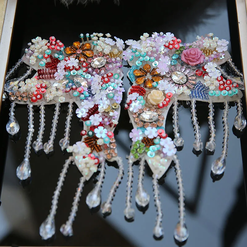 2 шт./компл. роскошные стразы ручной работы нашивки для одежды сделай сам