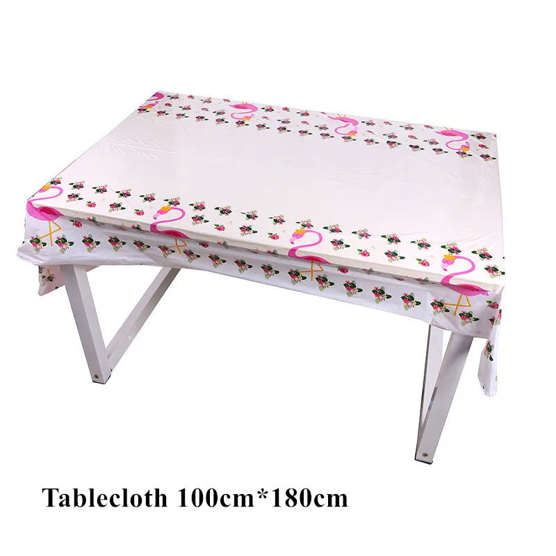 Одноразовая Скатерть Фламинго тематическая вечеринка на день рождения