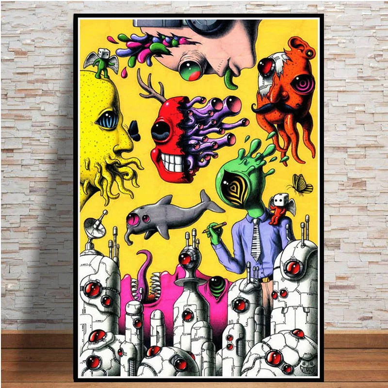 Картина Горячая Salvador Dali сюрреалистичность абстрактный Psychedelic художественный