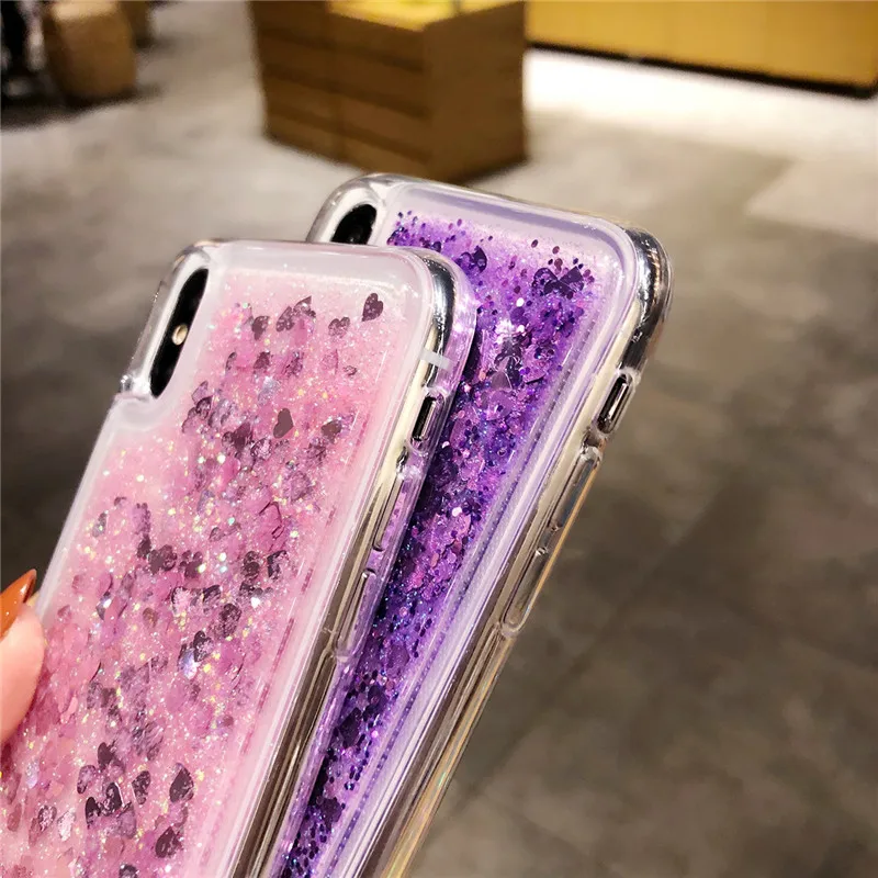 Блестящие зыбучие пески Чехлы для iPhone X XS SE 5 5S 6 6s 7 8 Plus чехол силиконовый Meizu M3 M3S M5