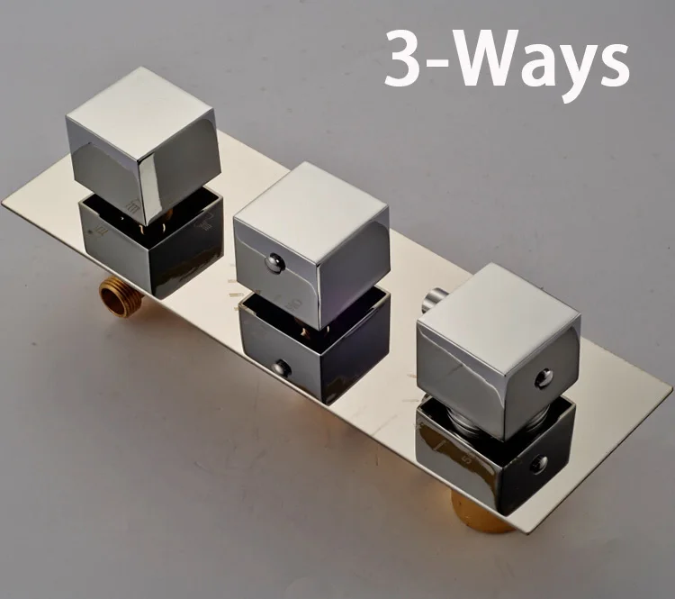 Латунный термостатический тройной смеситель лучшего качества для душа с