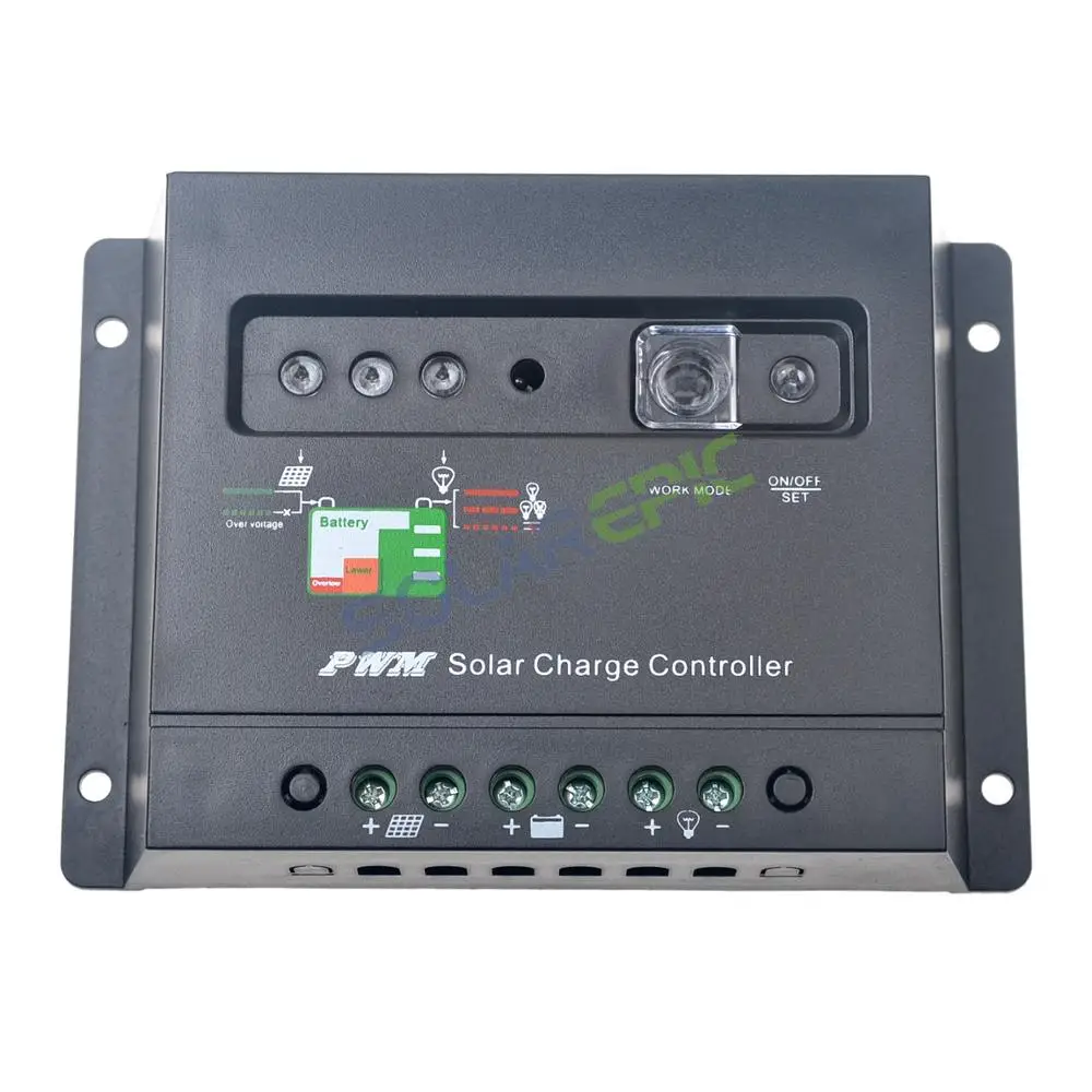 PWM 30A/20A контроллер солнечного зарядного устройства 12В/24В постоянного тока