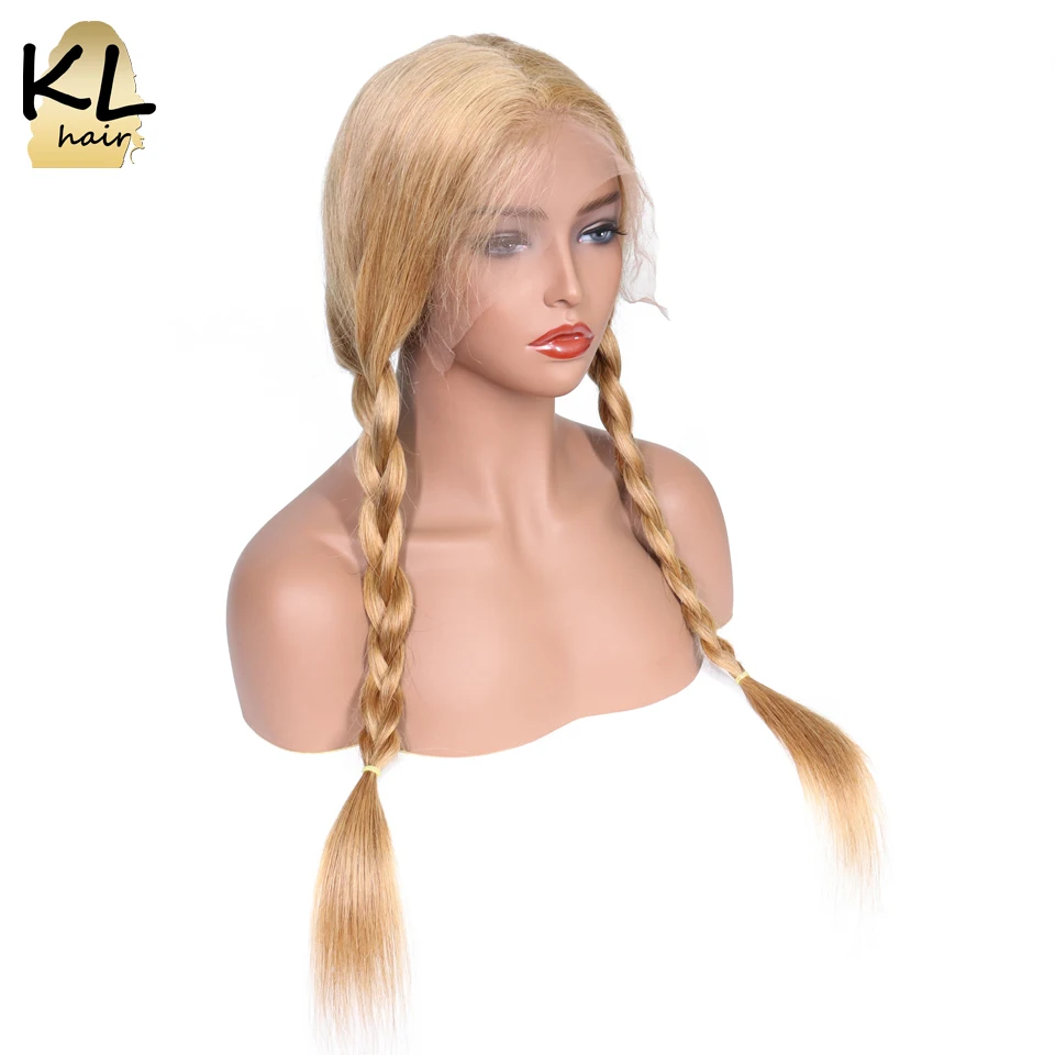 KL Hair Цвет #27 Синтетические волосы на кружеве натуральные парики с ребенком волос