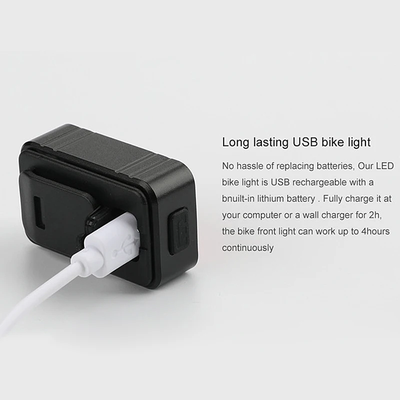 Водонепроницаемый USB тормоз зондирования велосипед задний свет перезаряжаемые Предупреждение красный фонарь ночной езды велосипедная задняя фара 4 режима лампы
