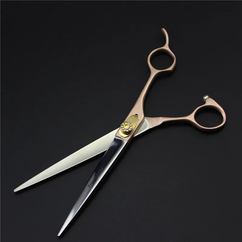 7 дюймов высокое количество розовое золото ручка ножницы для ухода за домашними