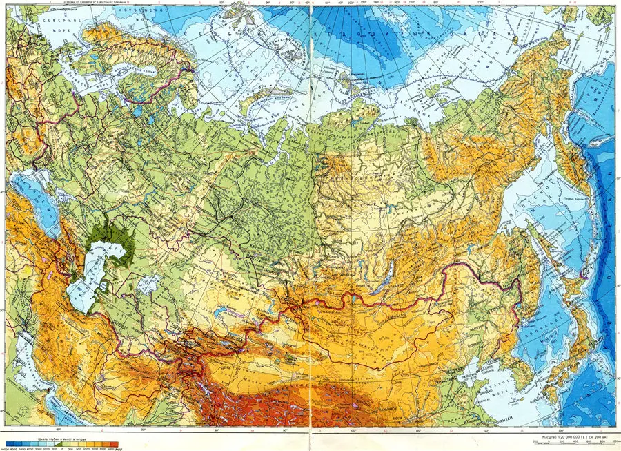 Россия Карта географический рисунок изысканный дизайн для обучения образования