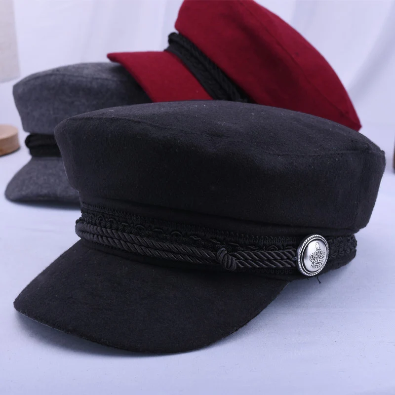 Newly Women Winter Beret Cap Solid Color Soft Hat Lady Stylish Visor Caps m99 | Аксессуары для одежды