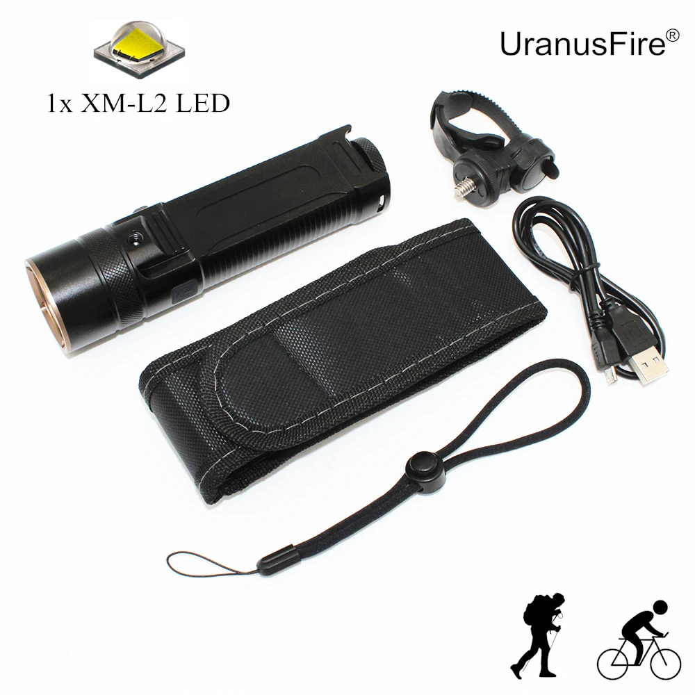 USB Перезаряжаемый фонасветильник велосипесветильник фонарь светодиодный