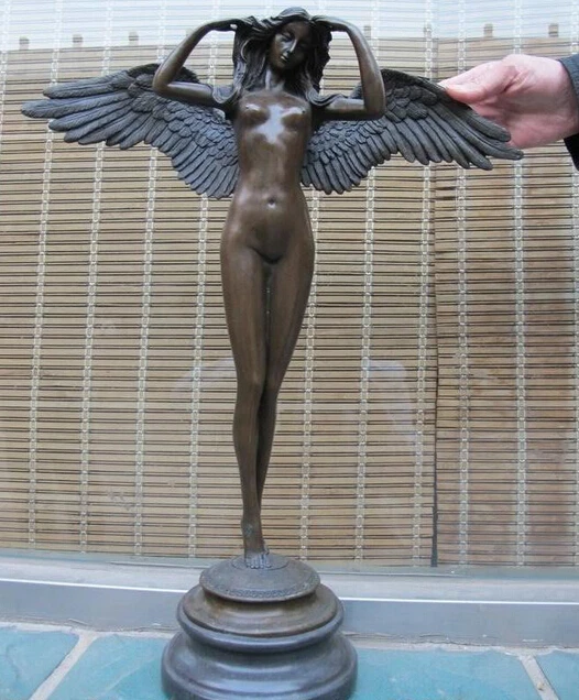 Оптовая продажа с фабрики огромная статуя из чистой бронзы надписью обнаженный