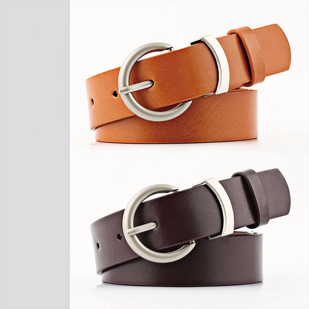 Новый круглый металлический круг пряжкой ремня женский цвета: золотистый