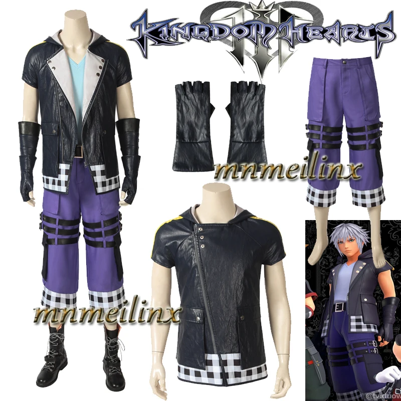 Игра Королевство сердец 3 Riku Косплей Костюм Sora Униформа на заказ костюм Хэллоуин