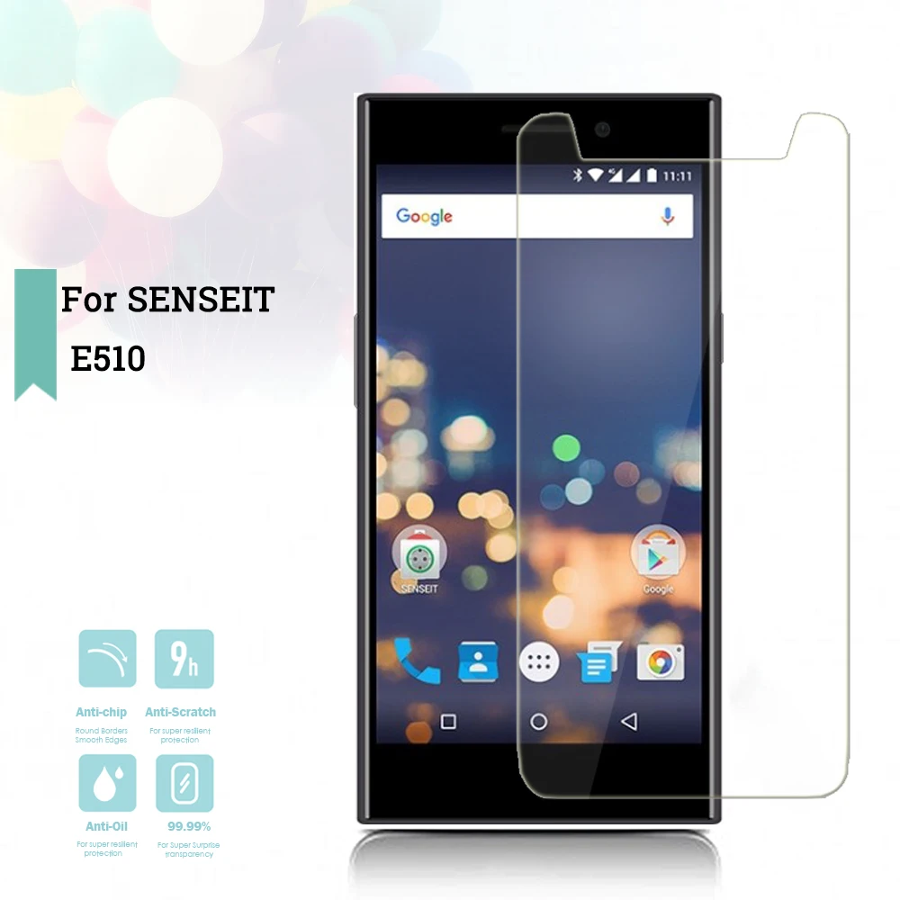 2.5D 0 26 мм ультратонкое закаленное стекло SENSEIT E510 усиленная защитная пленка