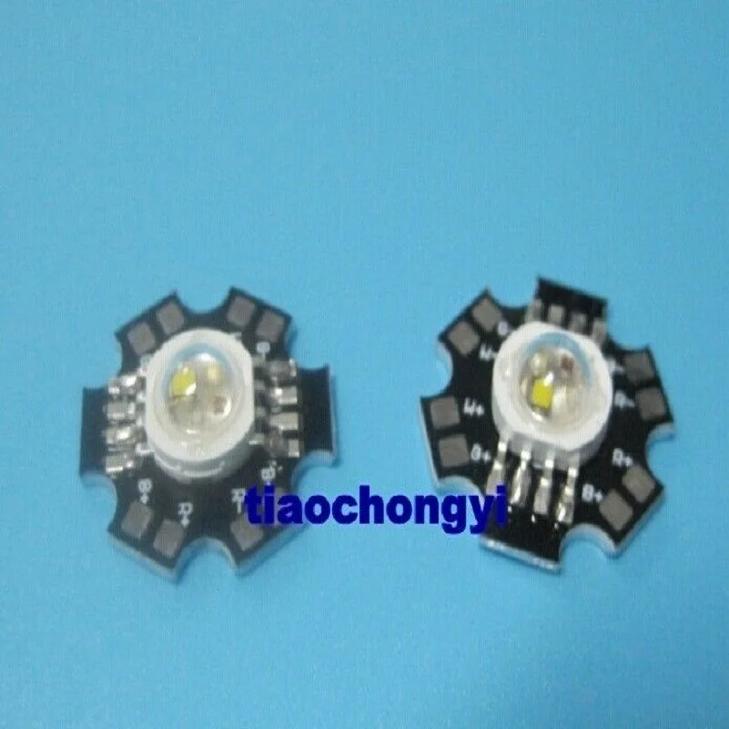 10 шт. 4 Вт RGBW высокомощный led шарик красный зеленый синий теплый белый чип на 20 мм