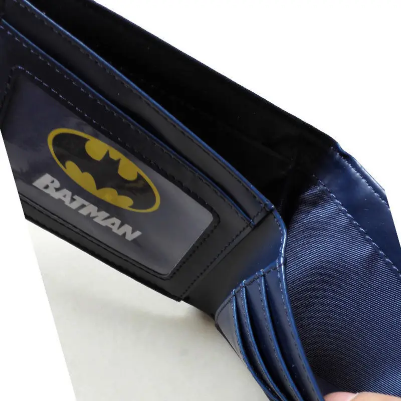 2018 DC комикс о Бэтмене битой логотип кошельки кошелек синий Пластик кожа человек