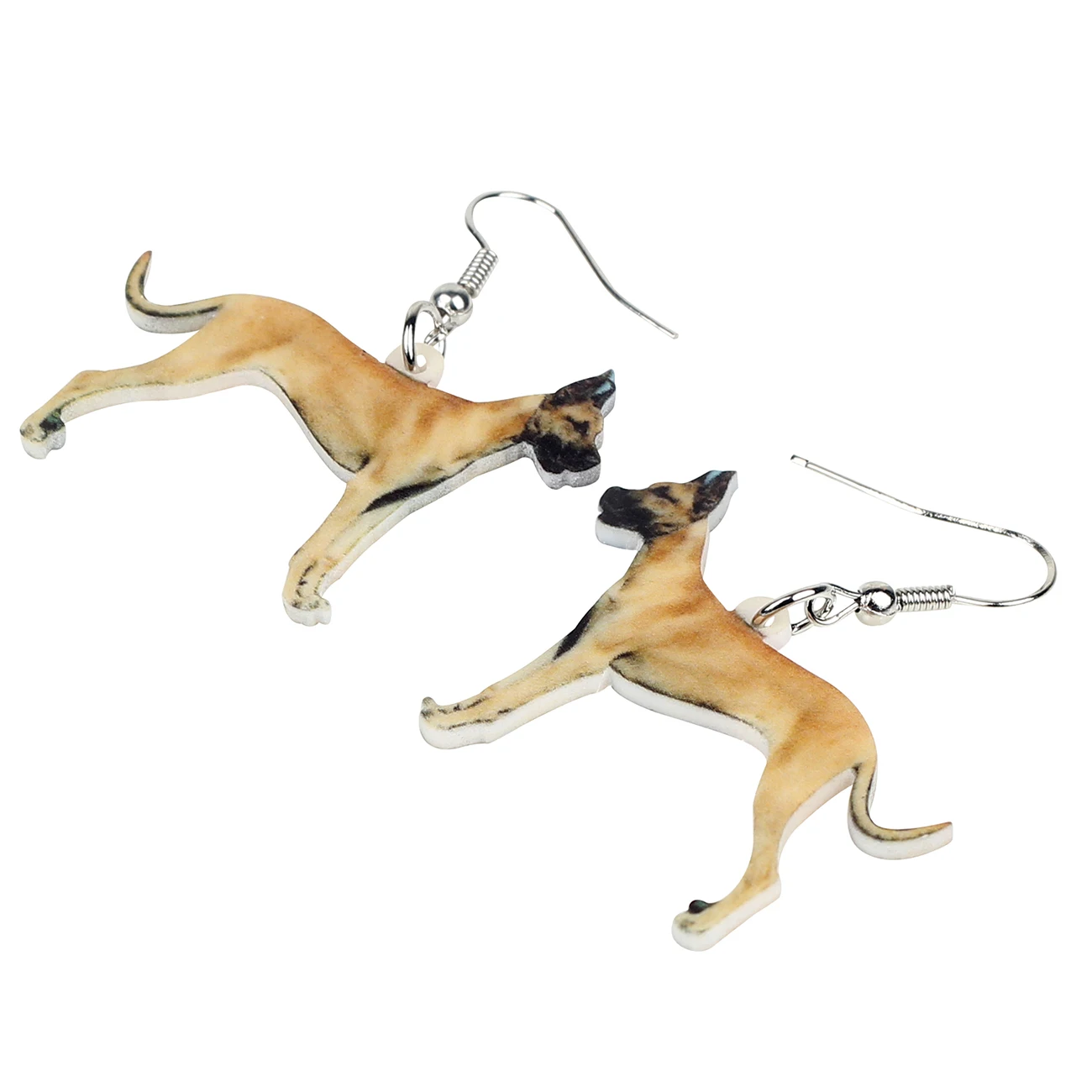 Элегантные акриловые серьги WEVENI большой немецкий дог подвески в форме капли с