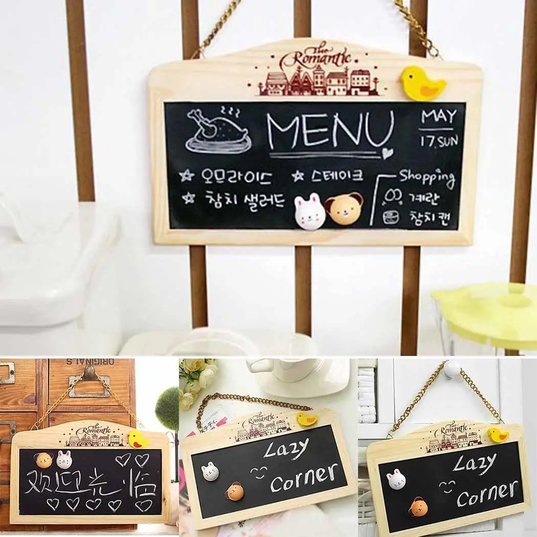 Стене висит небольшой двусторонний рисунок сообщение мультфильм вывеска indoor Board