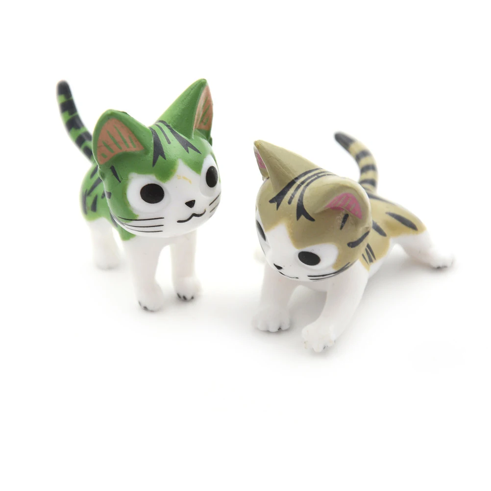 

3Pcs/Set Resin Cat Mini Toy Fairy Garden Miniatures DIY Crafts Figurines For Doll Accessories Mini Gnomes Moss Terrariums