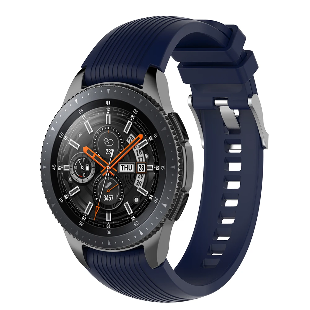 Спортивный силиконовый ремешок браслет для samsung gear S3 Frontier классический сменный