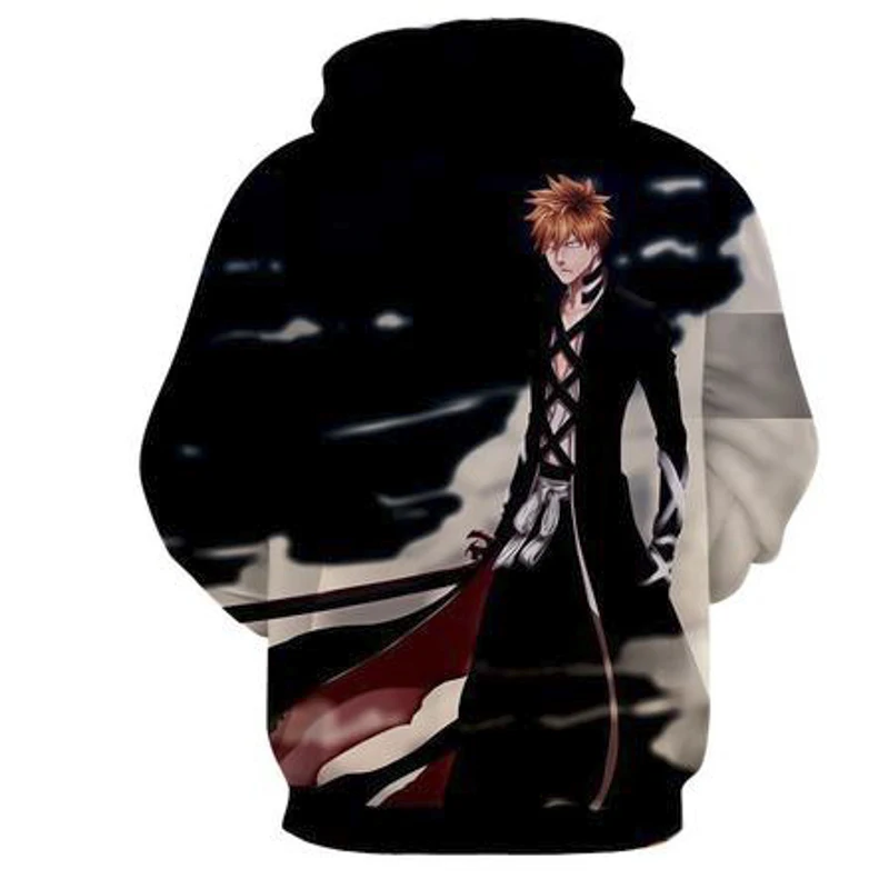 Аниме Bleach 3D толстовки с принтом для женщин/мужчин с длинным рукавом повседневные толстовки с капюшоном уличная одежда худи в стиле хип-хоп модные Джемперы подарки