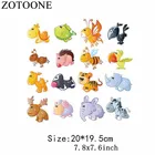 Термонаклейки ZOTOONE с изображением тигра, собаки, термонаклейки для одежды, вышивка, аппликация, термонаклейки для одежды