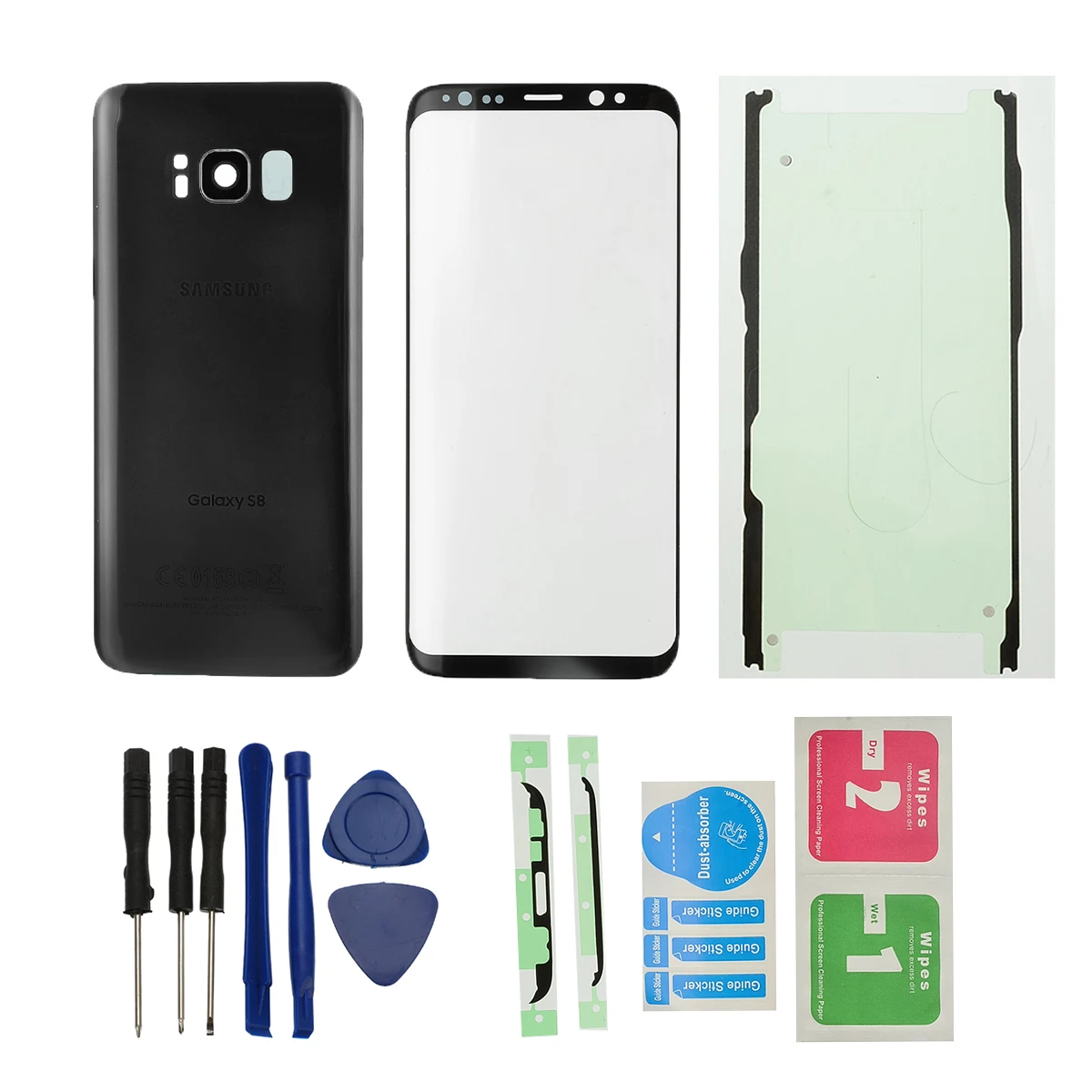 Для Samsung S8/S8 + SM-G950 передняя линза для экрана Задняя стеклянная крышка